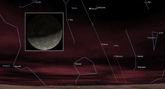 See elusive planet Mercury high in the sky tonight
