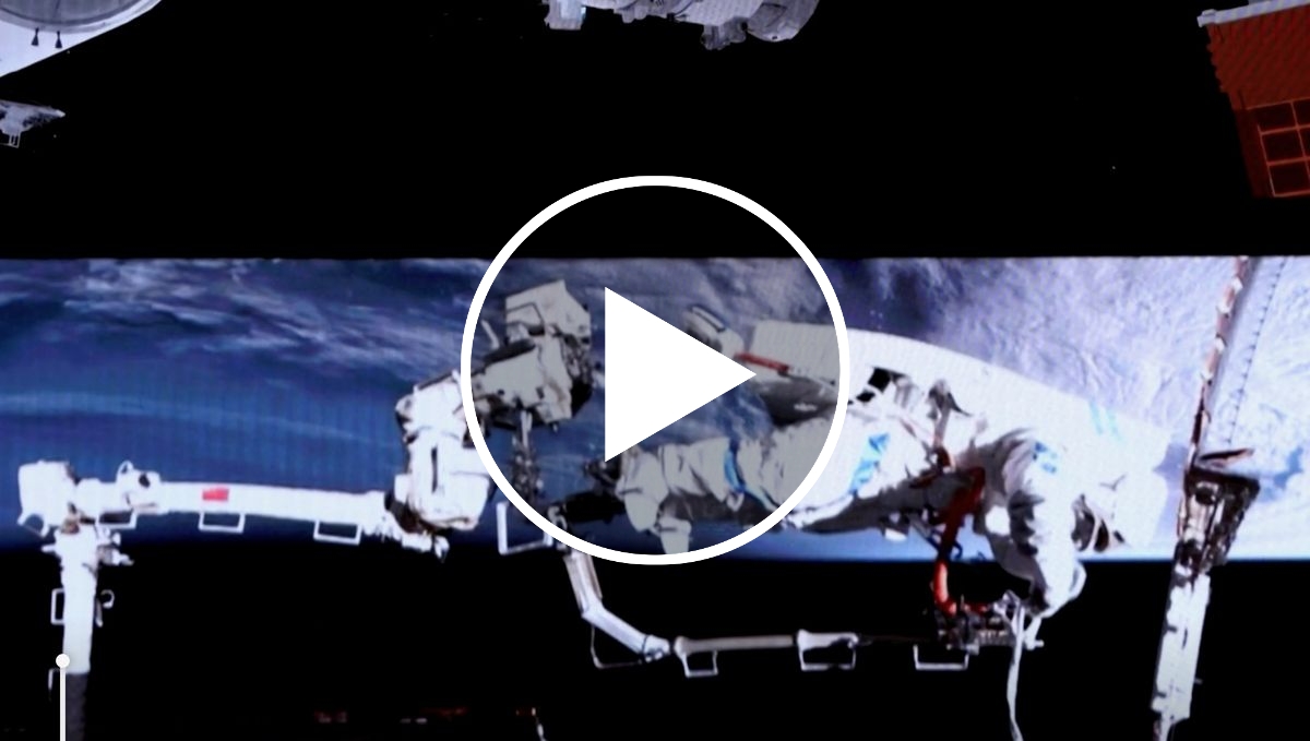 Relive China's near-record spacewalk in orbit