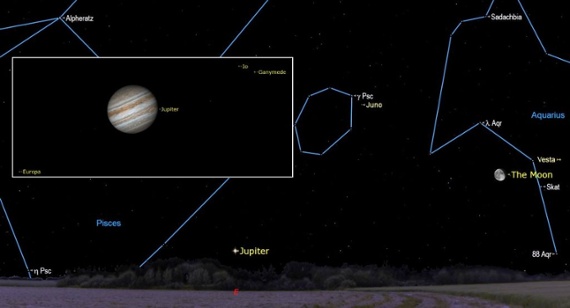 Jupiter is now rising in the evening sky. Here's how to spot the king of the night