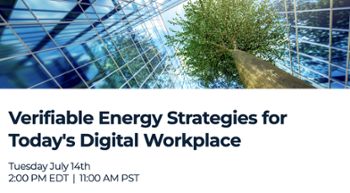 Webinar: Verifiable Energy Strategies for Today's Digital Workplace