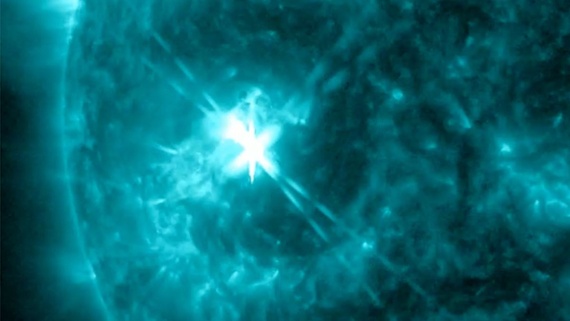 The sun just erupted with a major X-class solar flare