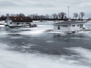 Lake Erie is close to freezing over