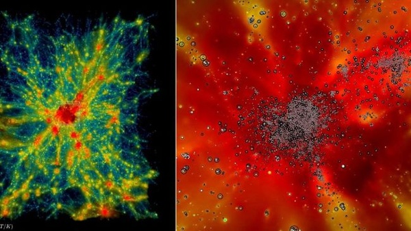 2nd fastest supercomputer runs largest universe simulation