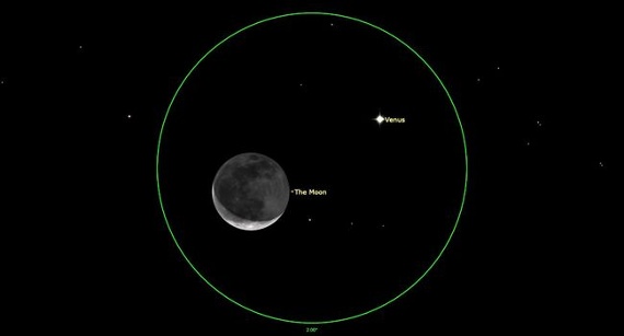 Venus and crescent moon light up the morning sky Nov. 9