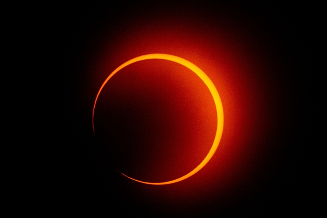 Solar eclipse turns sun into a glorious 'ring of fire' today