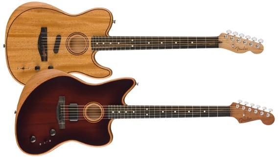 The best-looking American Acoustasonic guitars yet? Fender launches all-mahogany Telecaster and Jazzmaster acoustic-electrics