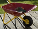 It's a bird, it's a plane, it's a ... wheelbarrow?
