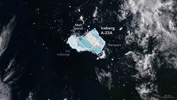 Photo of the day: Satellite sees 40-year-old iceberg melt