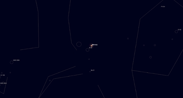 Tuesday, June 2: Mercury meets the "Sky-Rocket" Cluster