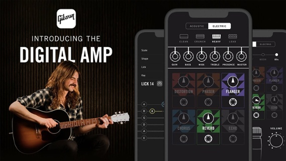 Gibson unveils the Digital Amp, an app that uses your phone’s mic to detect and amplify your guitar signal – no cables required