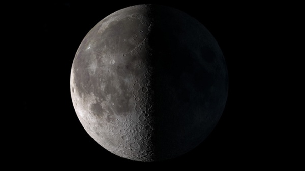 Stay up late to see the half-lit moon tonight!
