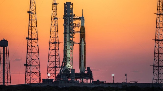 NASA is counting down to the 'wet dress rehearsal' for its 'Mega Moon Rocket'