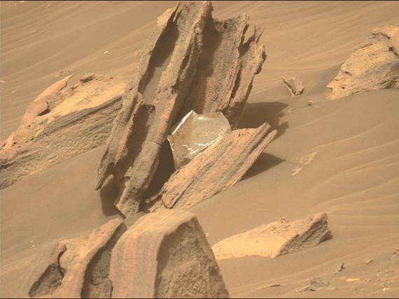 Mars rover Perseverance spots shiny silver litter on the Red Planet (photo)