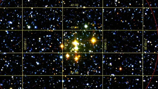 Rare star cluster has supergiants 1 million times brighter than our sun