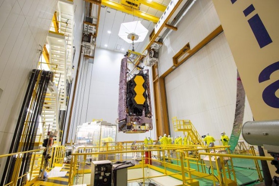 NASA's James Webb Space Telescope secured atop rocket ahead of Dec. 24 launch