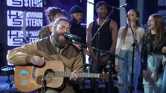 “Beautiful”: Watch Post Malone nod to his rock roots once again with a killer guitar cover of Alice In Chains' Them Bones – accompanied by a full choir