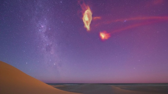 This hot 'stream' of star gas will collide with our galaxy sooner than we thought