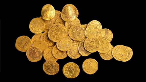 Buried treasure of 44 Byzantine gold coins found in nature reserve in Israel