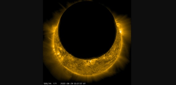 NASA sun mission spots stunning solar eclipse in space