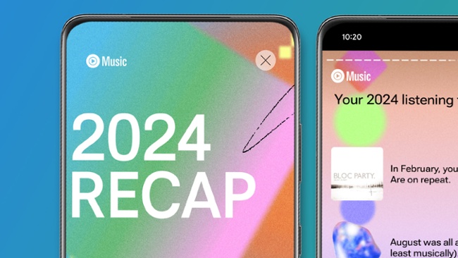 The YouTube Music 2024 Recap is rolling out