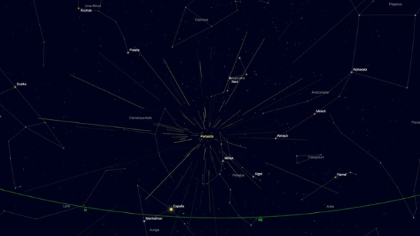 Tuesday, Aug. 11: Perseid "earthgrazers" set the stage