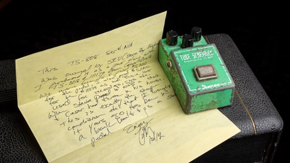An iconic pairing: Stevie Ray Vaughan’s Tube Screamer recently resurfaced for sale – and sold immediately