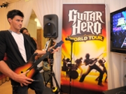 BEVERLY HILLS, CA - SEPTEMBER 20: Actor Adam Gregory poses with the Activision / RedOctane display during the HBO Luxury Lounge in honor of the 60th annual Primetime Emmy Awards featuring the In Style diamond suite, held at the Four Seasons Hotel on September 20, 2008 in Beverly Hills, California. (Photo by Charley Gallay/Getty Images for mediaplacement)