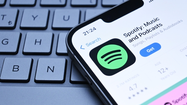 Spotify app listing