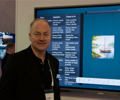 Plain sailing: Vivitek&rsquo;s AI turned Graeff&rsquo;s quick doodle into an illustration