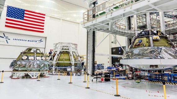 These 3 Orion spacecraft will carry astronauts to the moon