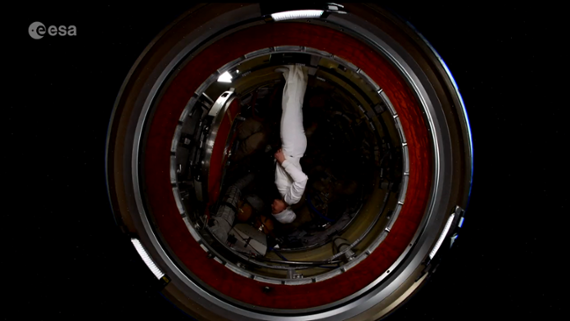 This space station astronaut's '2001' cosplay in orbit began with Velcro and thrift store duds