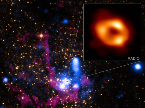 This is the first photo of the Milky Way's monster black hole