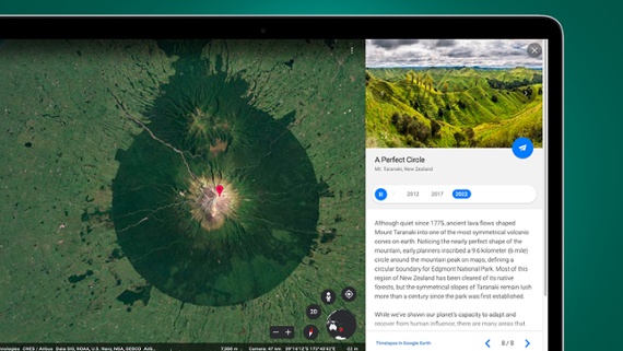 Check out Google Earth's improved timelapse feature