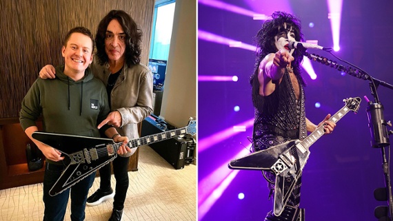 “This is unforgettable. This guitar will stay in my private collection”: Paul Stanley played this Gibson Flying V at the final Kiss concerts – now he’s gifted it to a high-profile vintage guitar dealer