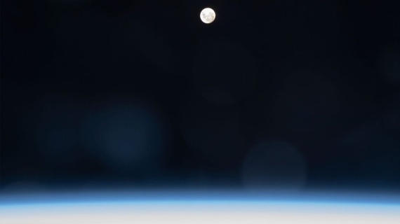 Astronaut's stunning view of July's supermoon from space