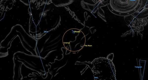 Sunday, March 22: Crescent moon meets the Pleiades&nbsp;