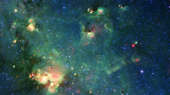 'Godzilla' monster spotted in colorful nebula by zombie space telescope