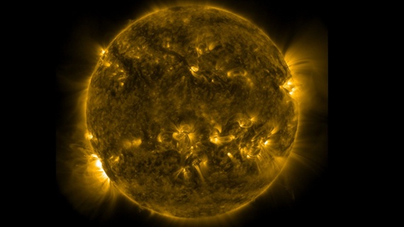 Solar wind blowing from the sun could trigger aurora displays