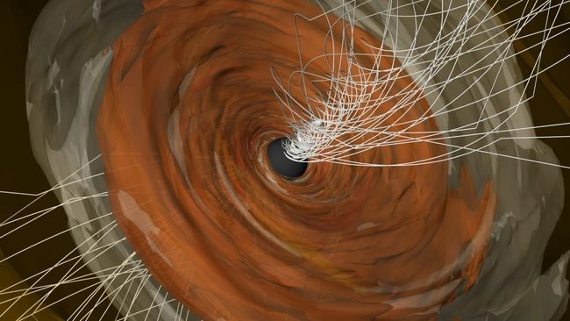 1st black hole ever imaged has twisted magnetic fields