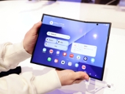 The Samsung Galaxy Z TriFold smartphone is displayed at the Fira Gran Via in Barcelona, Spain, on March 5, 2026, featuring a 10-inch Dynamic AMOLED 2X main display with a 2160 x 1584 resolution and a 6.5-inch cover screen protected by Corning Gorilla Glass Ceramic 2. The device is powered by the Qualcomm Snapdragon 8 Elite for Galaxy (3nm) processor with 16GB of LPDDR5X RAM and runs on One UI 8.0 (Android 16). The professional-grade triple camera system includes a 200-megapixel main sensor (f/1.7) with OIS, a 12-megapixel ultra-wide lens, and a 10-megapixel telephoto lens with 3x optical zoom. The three-cell 5,600mAh battery supports 45W Super Fast Charging 2.0 in a chassis that measures 3.9mm at its thinnest point during the Mobile World Congress (MWC). (Photo by Joan Cros/NurPhoto via Getty Images)