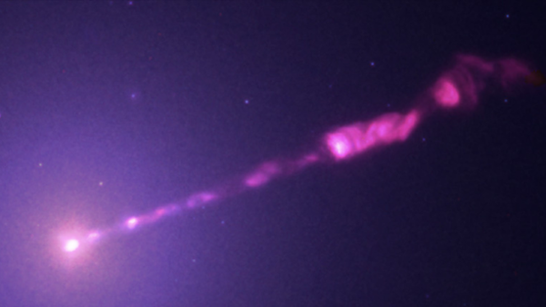 X-ray telescope catches supermassive black hole jet eruption