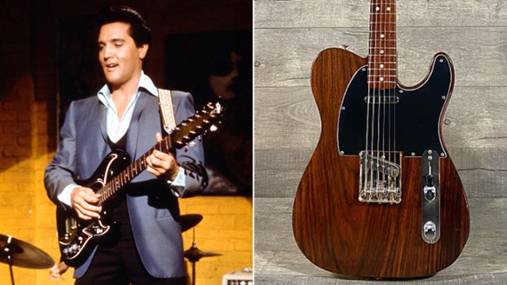 A 1968 Fender Rosewood Tele built for and played by Elvis Presley has been listed for sale on Reverb