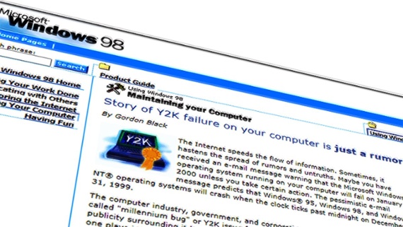 Uncovering the secrets of Save As, debunking Y2K and bragging about Internet Explorer—take a trip to the Windows 98 webpage