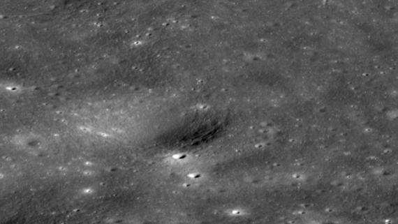 A NASA spacecraft spotted something orbiting the moon