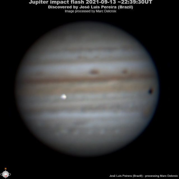 Jupiter just got smacked by a space rock and an amateur astronomer caught it on camera