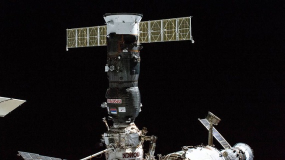 Russian cargo craft at space station springs a leak