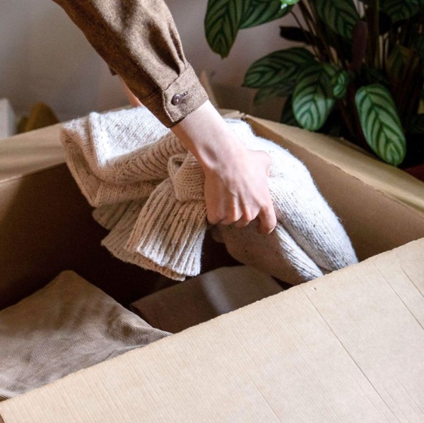 What is the 'outbox' decluttering method?