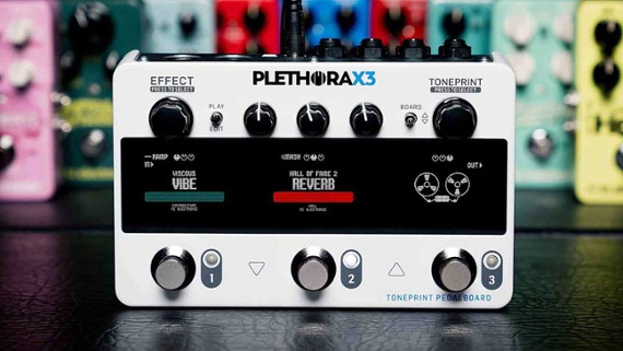 TC Electronic debuts the Plethora X3, a downsized version of its feature-packed multi-effects pedal