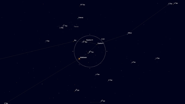 Tuesday, Aug. 25: The Hyades open cluster shines in Taurus (predawn)
