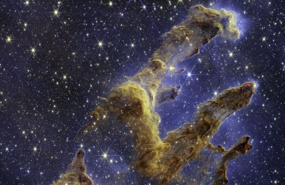 Magnificent Pillars of Creation sparkle in new James Webb Space Telescope image